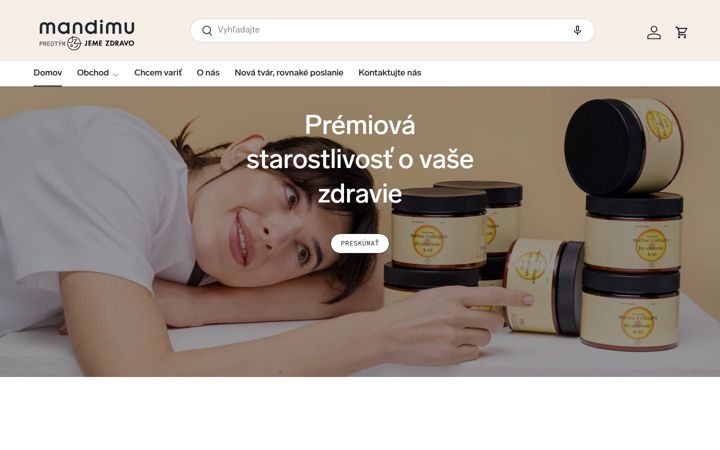 Screenshot of jemezdravo.eu