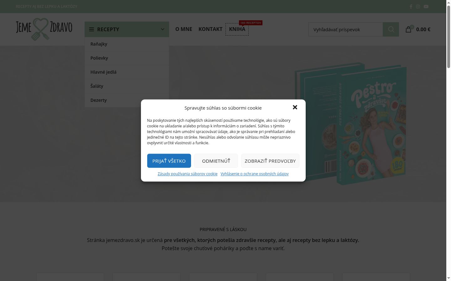 Zrzut ekranu banera zgody wyświetlanego przed jakąkolwiek interakcją