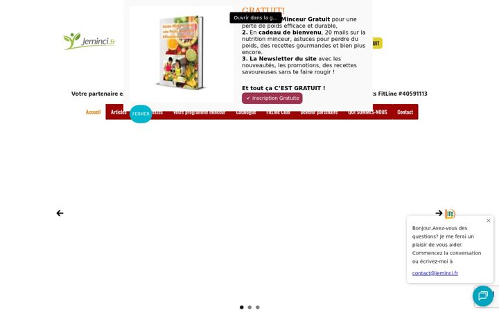 Screenshot of jeminci.fr