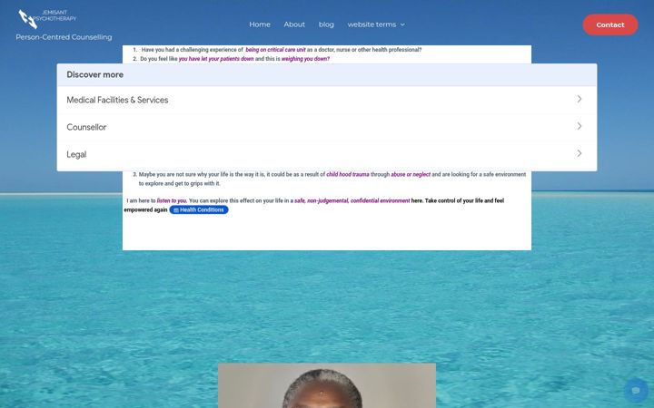 Skjermbilde av jemisant.com