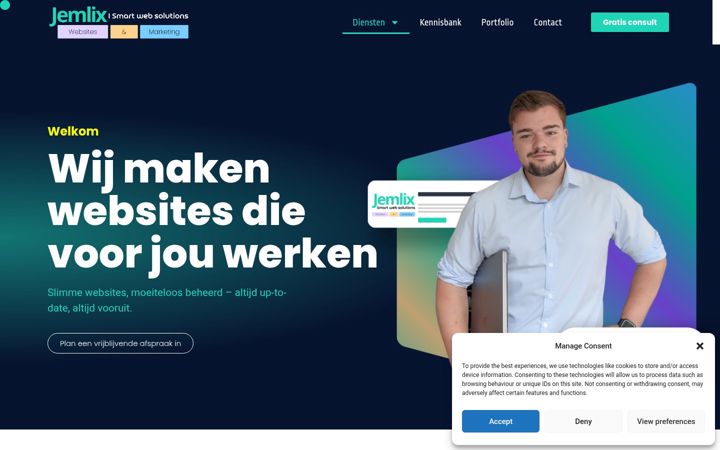 Screenshot of jemlix.nl