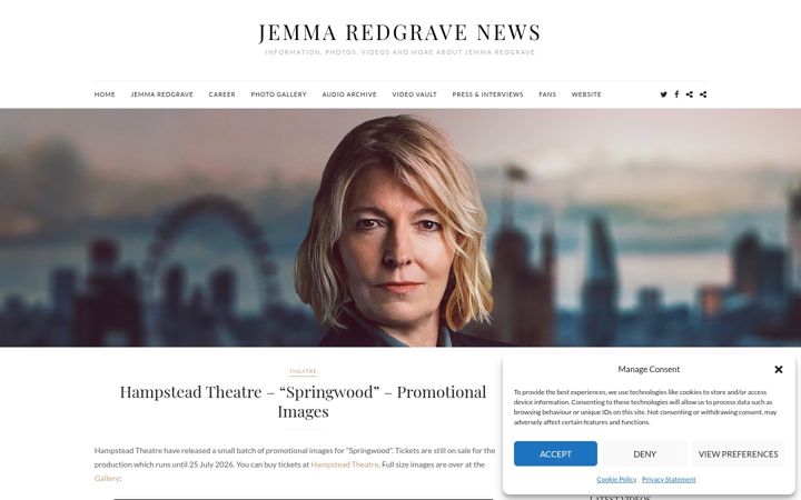 Screenshot of jemma-redgrave.net