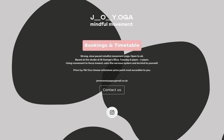 Screenshot of jemmaooiyoga.co.uk