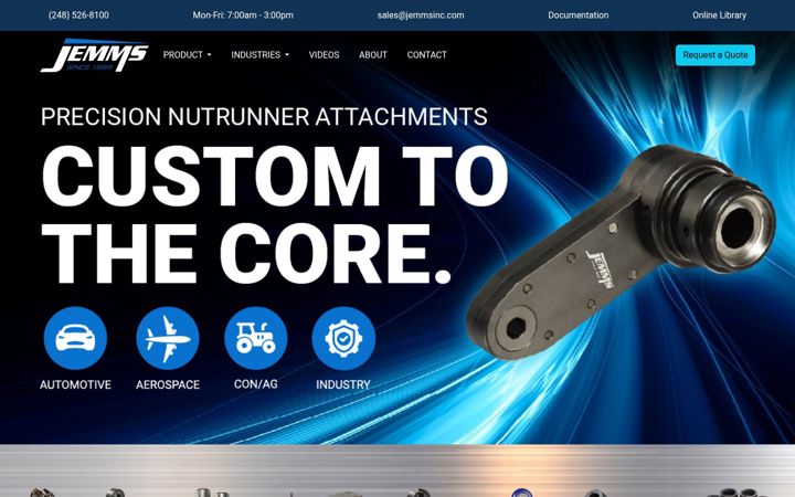 Screenshot von jemmsinc.com