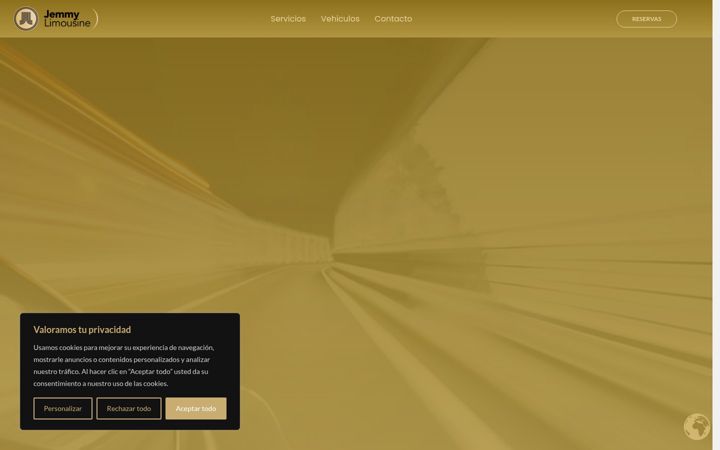 Screenshot of jemmylimousine.com