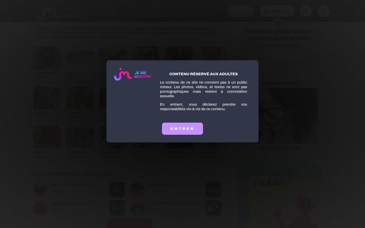 Screenshot of jemontremonminou.com
