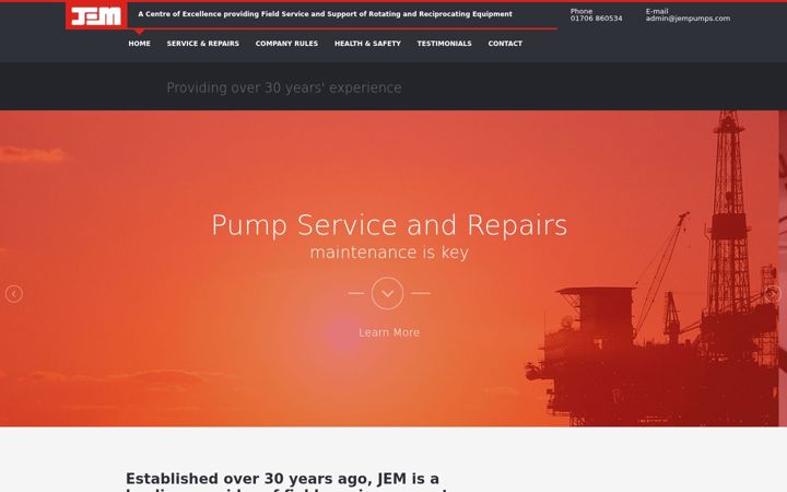 Screenshot of jempumps.com