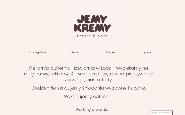 Screenshot of jemykremy.pl