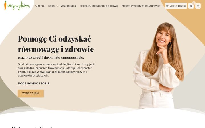 Screenshot of jemyzglowa.pl