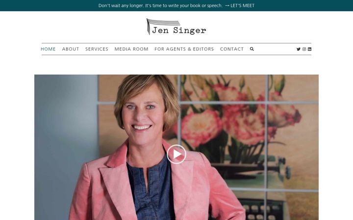 Screenshot of jen-singer.com