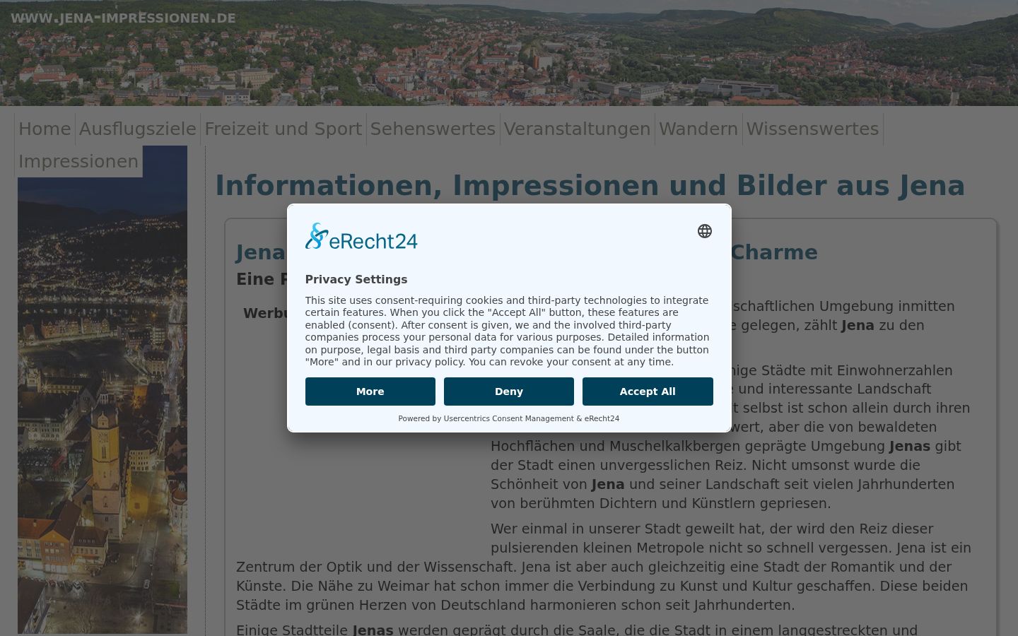 Screenshot tal-banner tal-kunsens muri qabel kwalunkwe interazzjoni