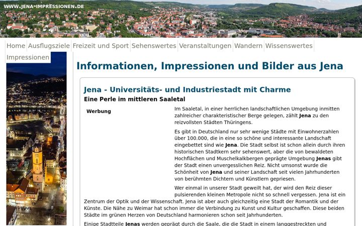Screenshot of jena-impressionen.de