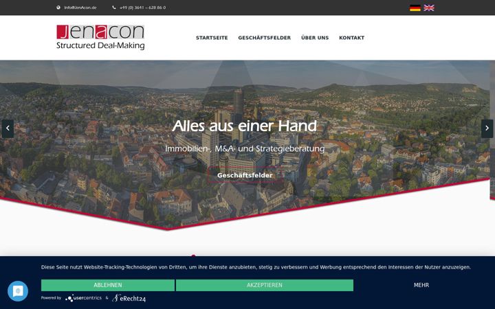 Screenshot of jenacon.de