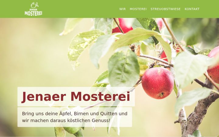 Screenshot of jenaer-mosterei.de