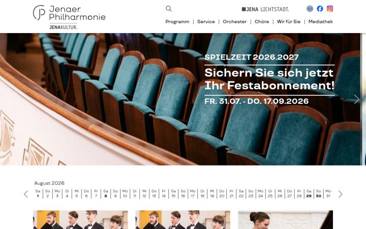 Screenshot of jenaer-philharmonie.de