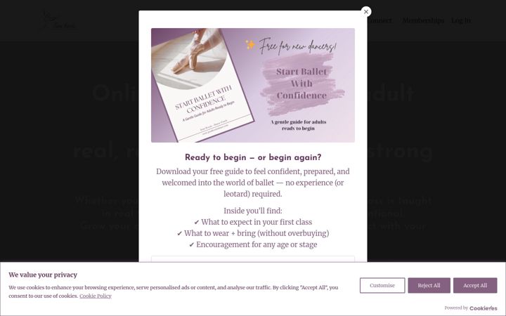 Screenshot of jenakocsisdance.com