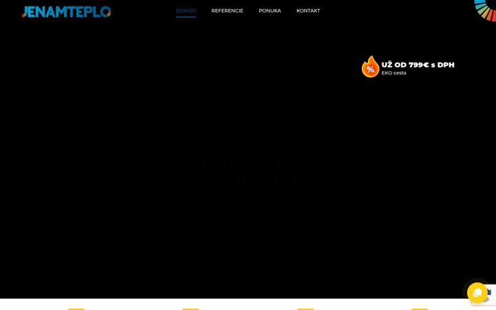 Screenshot of jenamteplo.sk