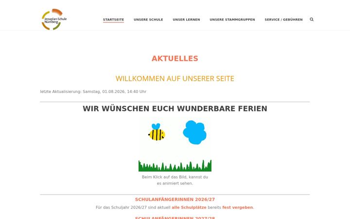 Screenshot of jenaplan.org