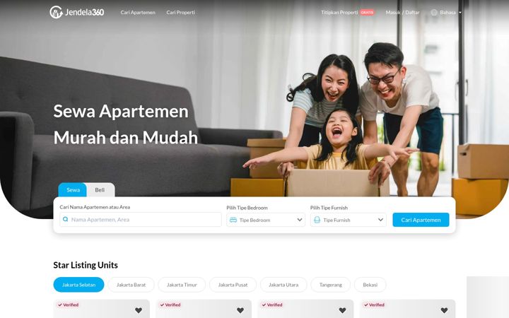 Screenshot ta' jendela360.com