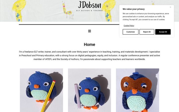 Screenshot of jendobson.org