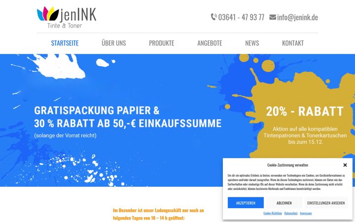 Screenshot of jenink.de