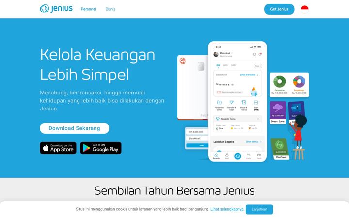Screenshot of jenius.com