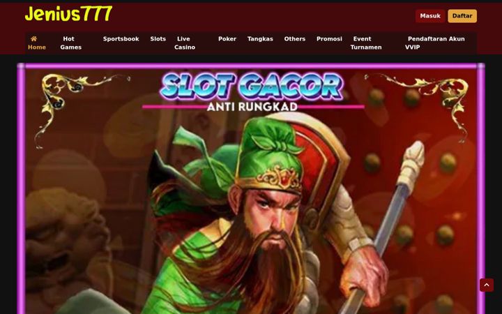 Zrzut ekranu jenius777slot.org