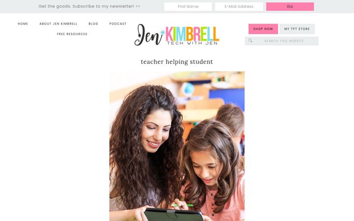 Screenshot of jenkimbrell.com