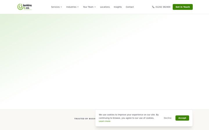 Screenshot of jenkins.co.uk