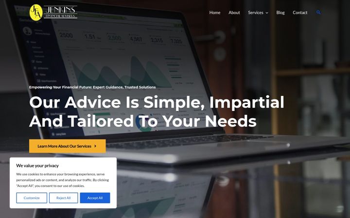 Screenshot of jenkinsfinancial.co.uk