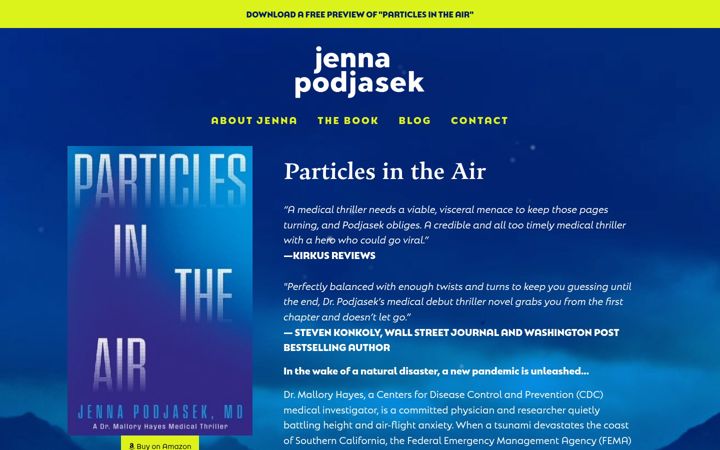 Screenshot of jennapodjasek.com
