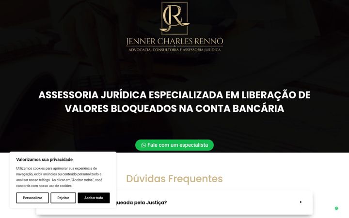Screenshot of jennerrenno.adv.br