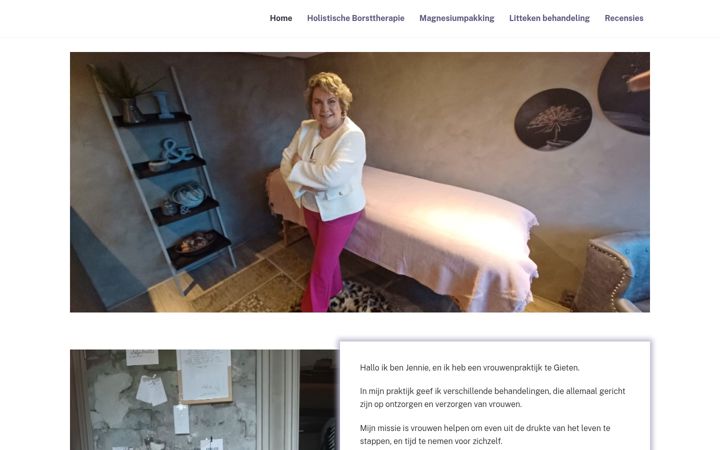Screenshot of jennie-volopvrouw.nl