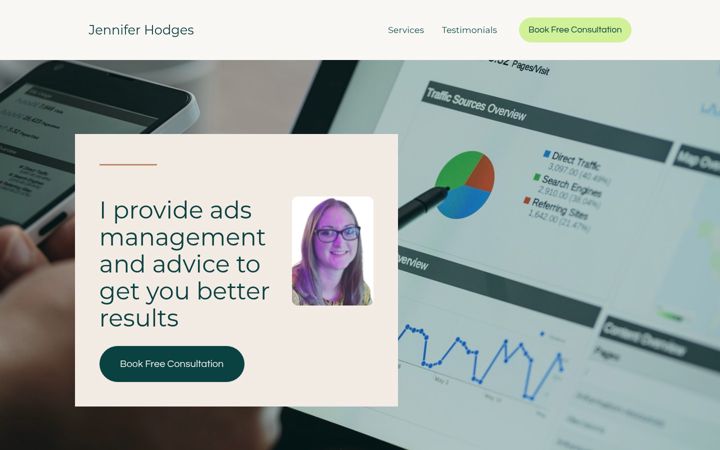 Screenshot of jennifer-hodges.co.uk