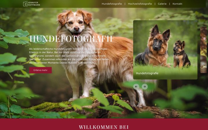 Screenshot of jennifer-hoffmann-fotografie.de