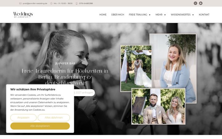 Screenshot of jennifer-wedding.de