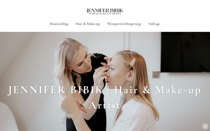 Screenshot of jenniferbibik.de