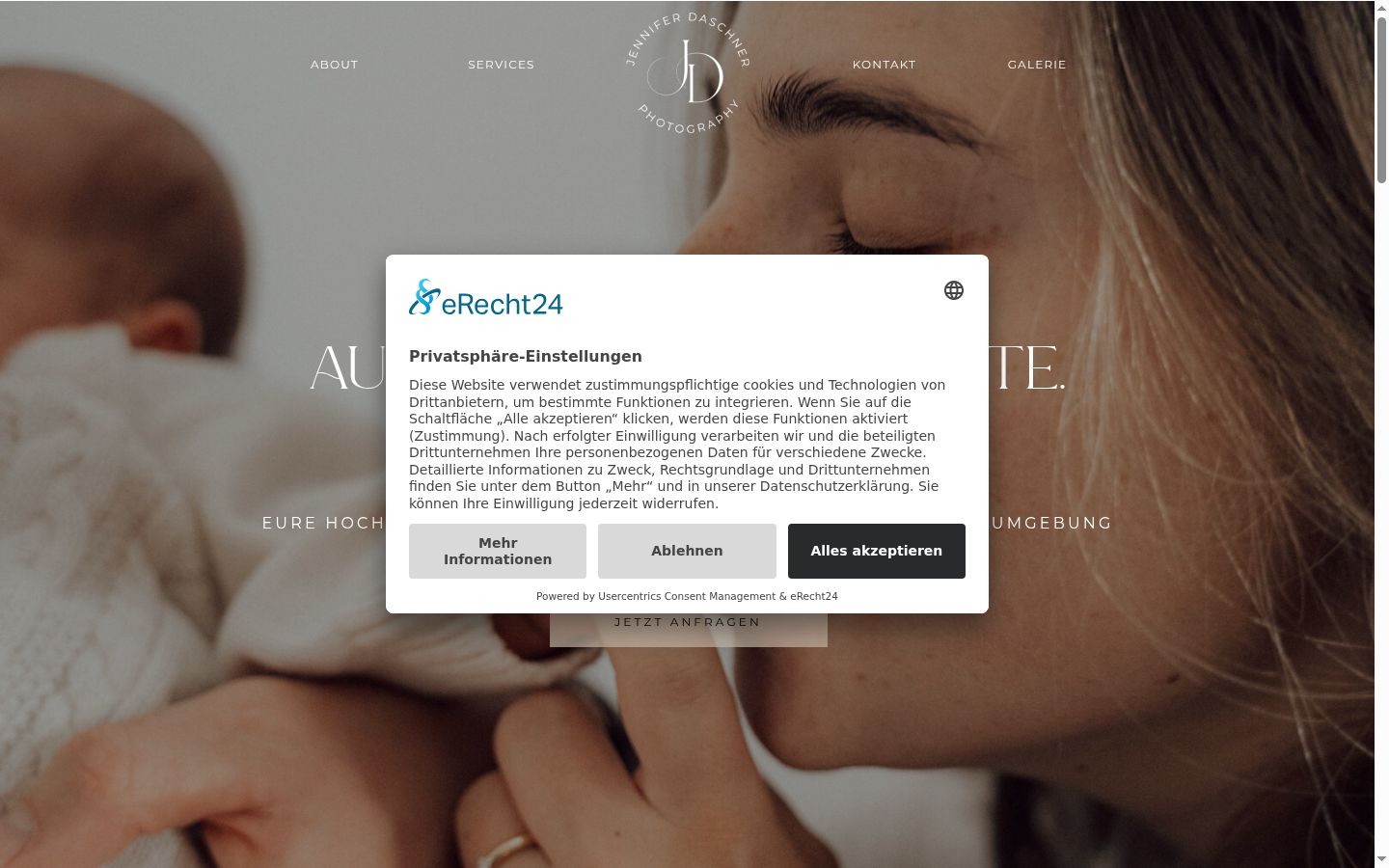 Screenshot tal-banner tal-kunsens muri qabel kwalunkwe interazzjoni