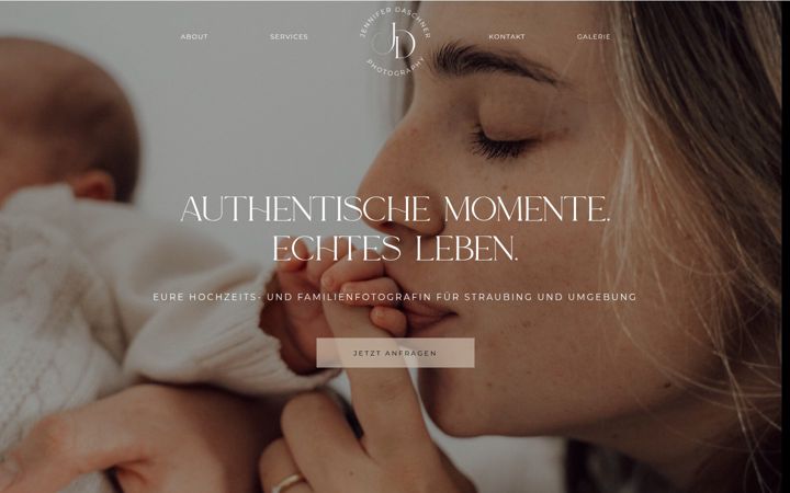 Screenshot of jenniferdaschner-photography.de