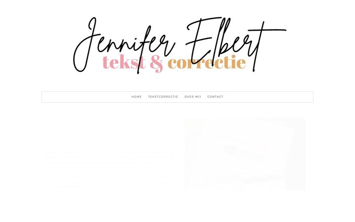 Screenshot of jenniferelbert.nl