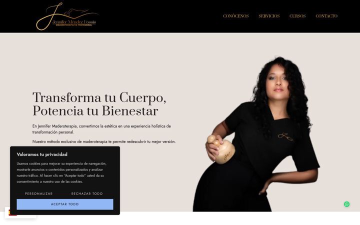 Screenshot of jennifermaderoterapiadiamond.com