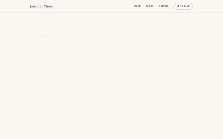 Screenshot of jennifermchase.com