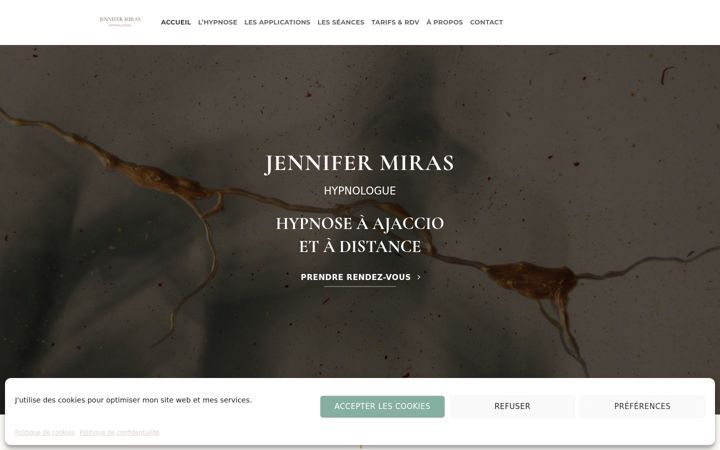 Screenshot of jennifermiras.com