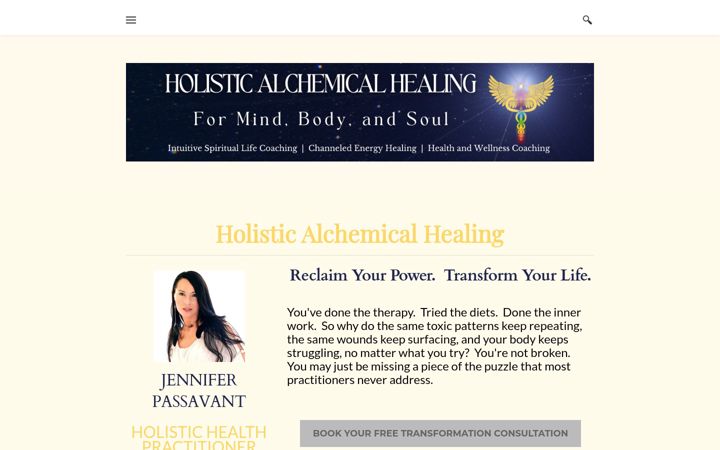 Screenshot of jenniferpassavant.com