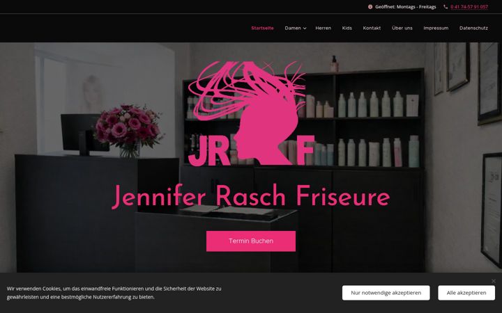 Screenshot of jenniferraschfriseure.de