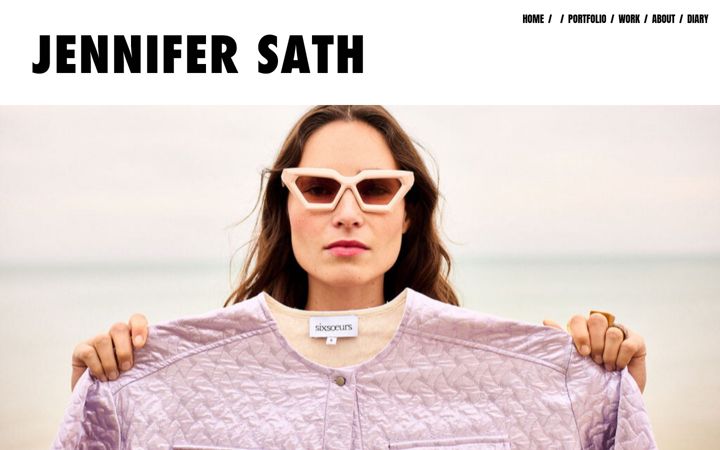 Screenshot of jennifersath.com