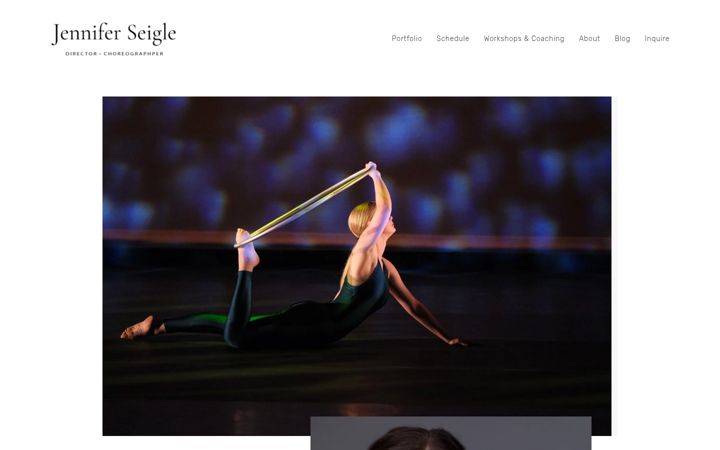 Screenshot of jenniferseigle.com