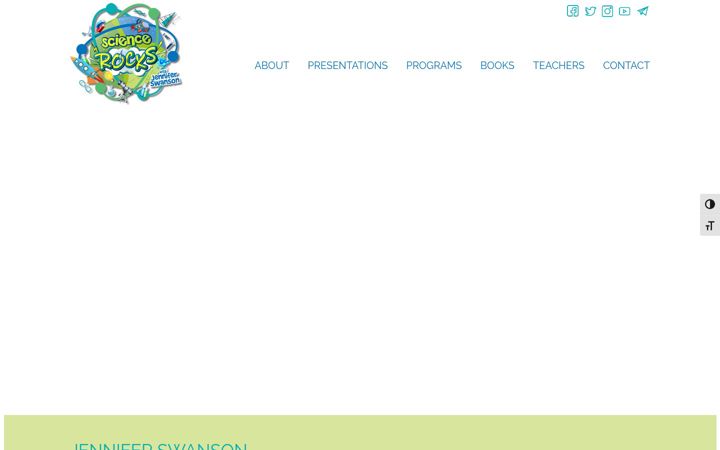 Screenshot of jenniferswansonbooks.com