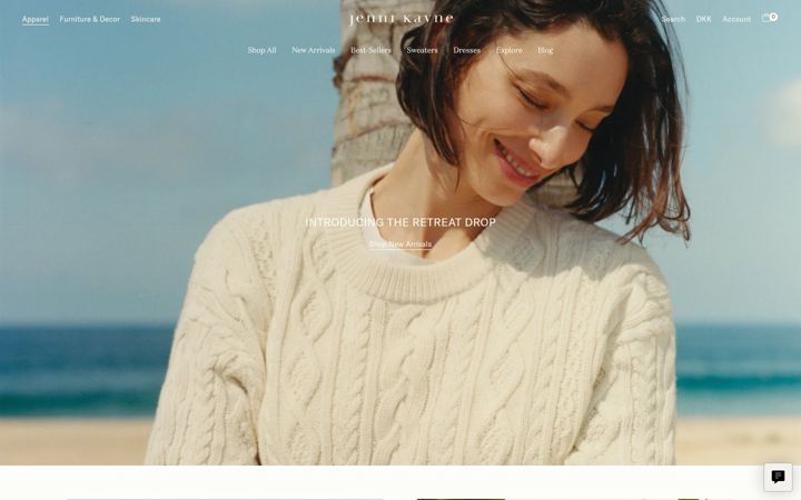 Screenshot of jennikayne.com