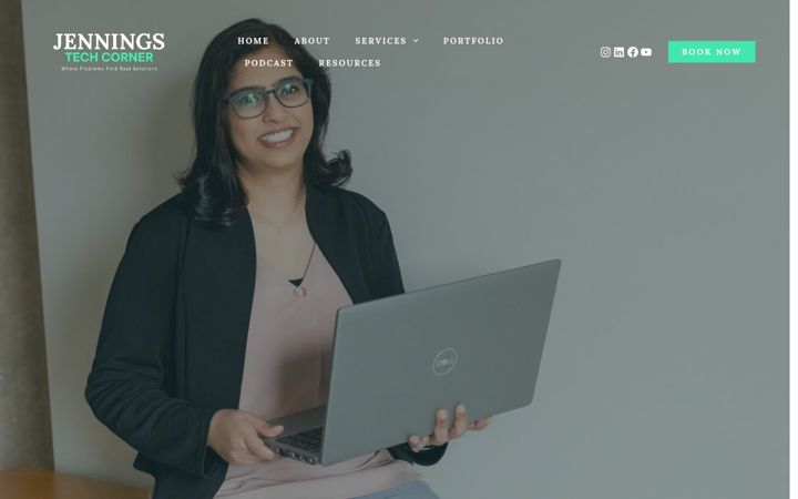 Screenshot of jenningstechcorner.com